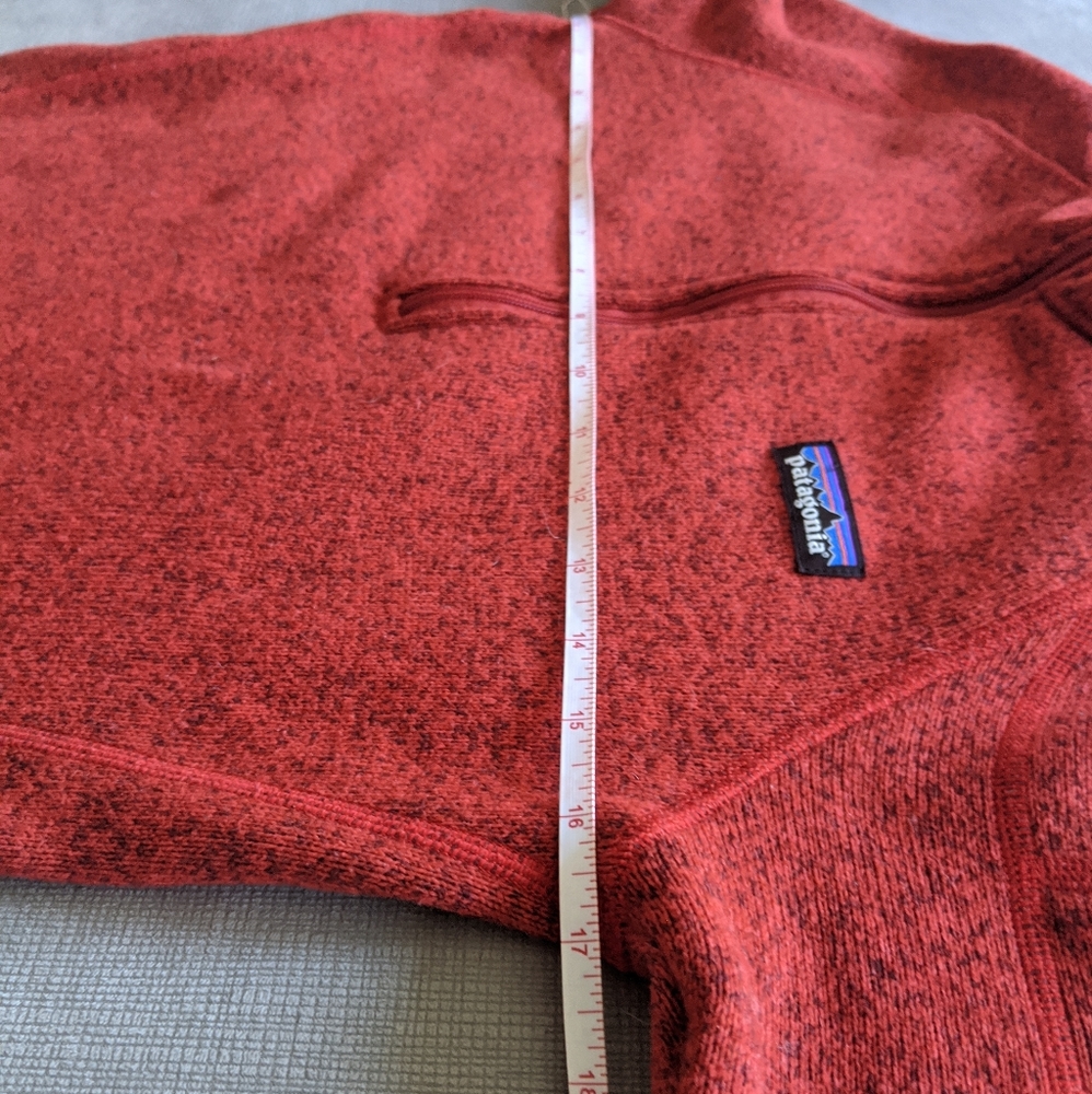 Patagonia xs Better Sweater 1/4 zip copper red - Picture 3 of 6